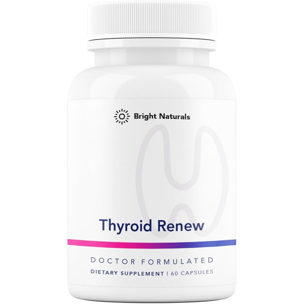 Bright Naturals Thyroid Renew Supplement 60 capsules front view bottle for women wellness