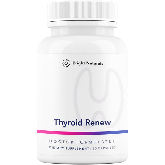 Bright Naturals Thyroid Renew Supplement 60 capsules front view bottle for women wellness