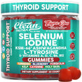 Clean Nutraceuticals ThyroGlow thyroid support gummies front bottle view