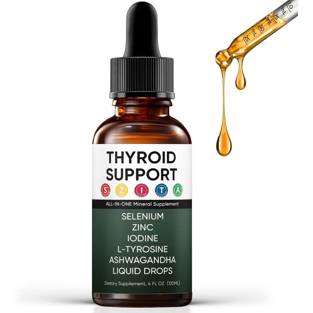 Kindled Thyroid Support Liquid Drops front view for metabolism boost