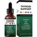 Kindled Thyroid Support Liquid Drops front view bottle and box packaging