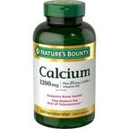 Natures Bounty Calcium 1200mg Vitamin D3 softgels front view bottle