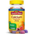 Nature Made Calcium 500mg and Vitamin D3 Gummies front view bottle and commercial packaging