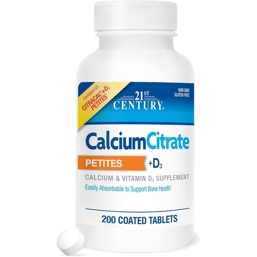 21st Century Calcium Citrate and Vitamin D3 Petites bottle front view
