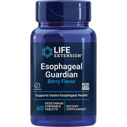 Life Extension Esophageal Guardian Berry chewable tablets front view