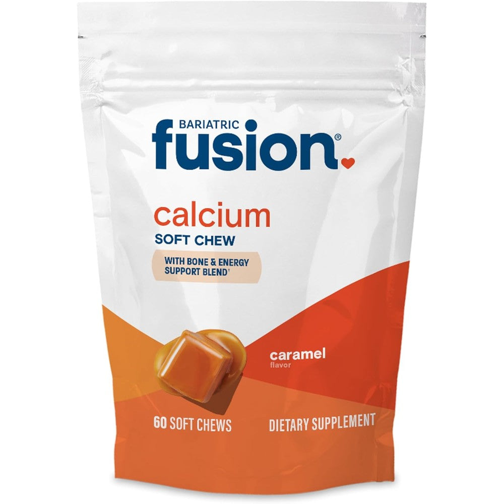 Bariatric Fusion Calcium Citrate Caramel Soft Chews front view packaging
