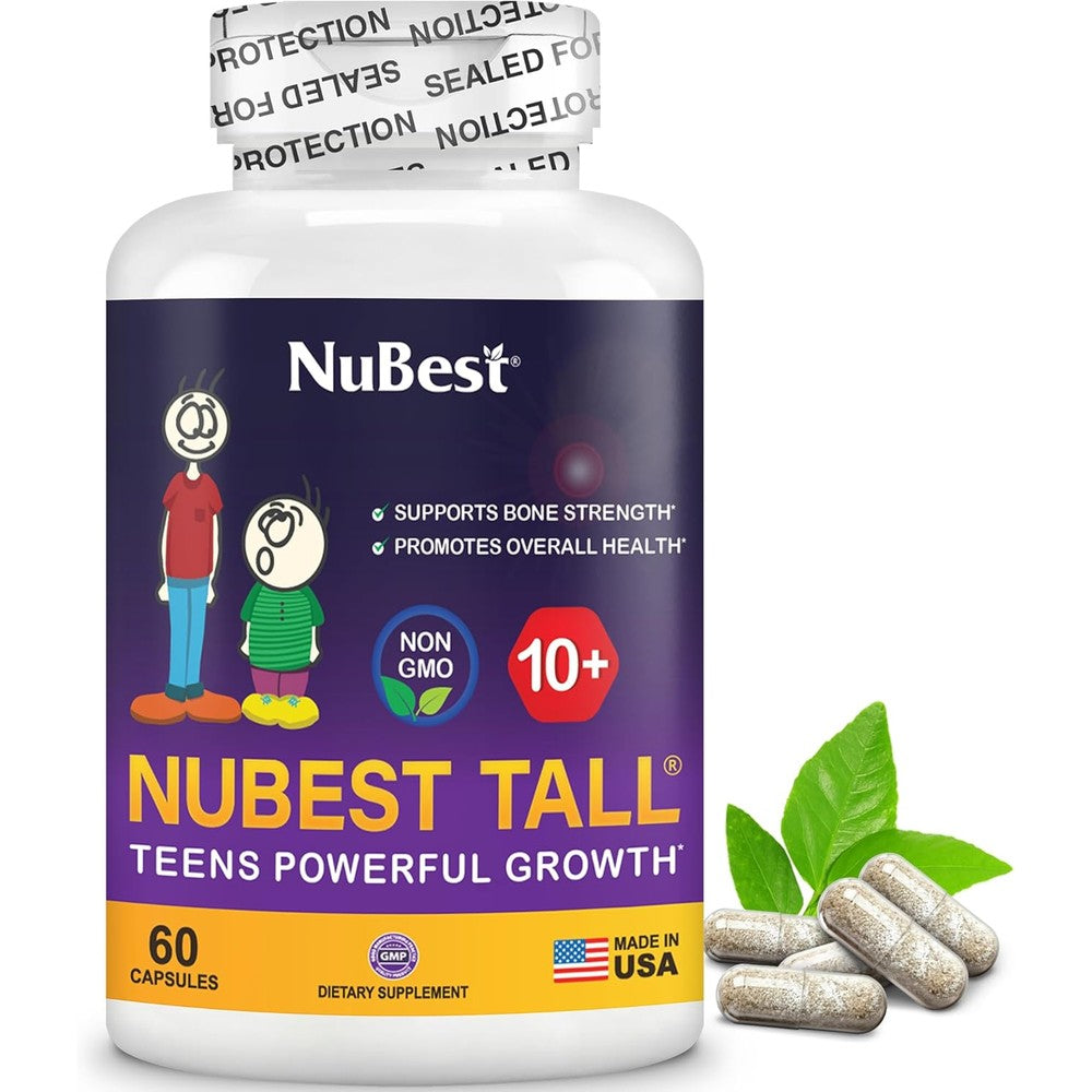 NuBest Tall 10 Plus bone strength formula front view bottle
