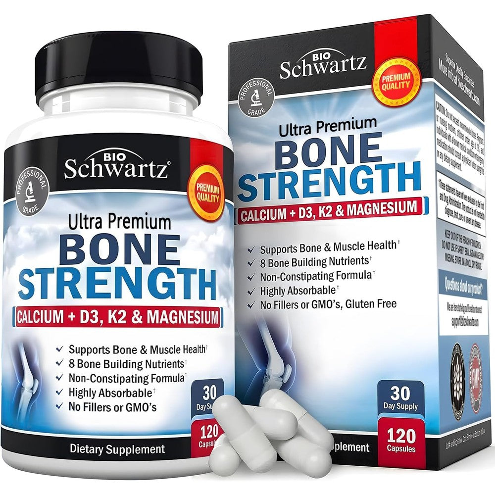 BioSchwartz Bone Strength supplement bottle front view