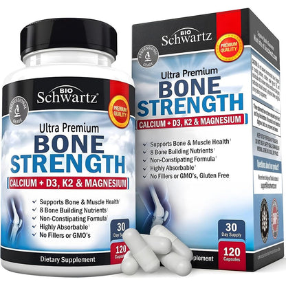 BioSchwartz Bone Strength supplement bottle front view