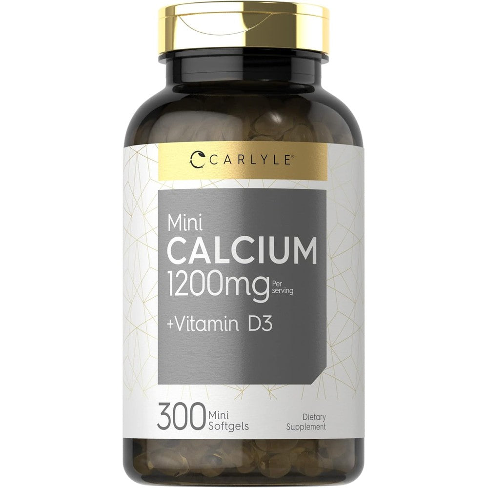 Carlyle Calcium 1200mg with Vitamin D3 bottle front view