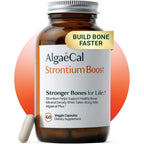 AlgaeCal Strontium Boost bone density supplement bottle front view