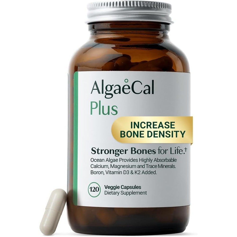 AlgaeCal Plus organic red algae calcium supplement front view
