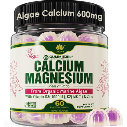 Lilicare Plant Based Calcium Gummies bottle front view