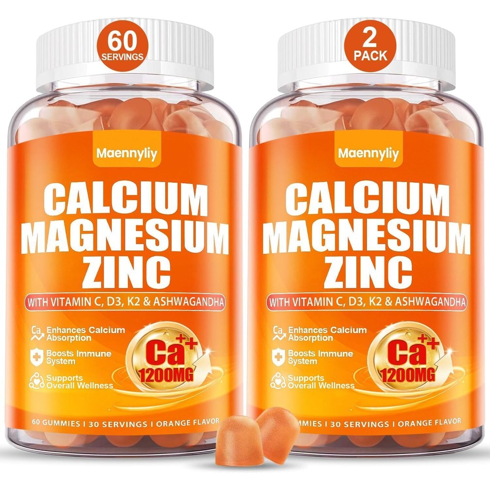 Maennyliy Calcium Citrate 1200mg Gummies bottle front view