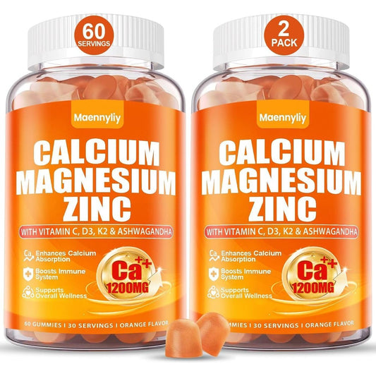 Maennyliy Calcium Citrate 1200mg Gummies bottle front view