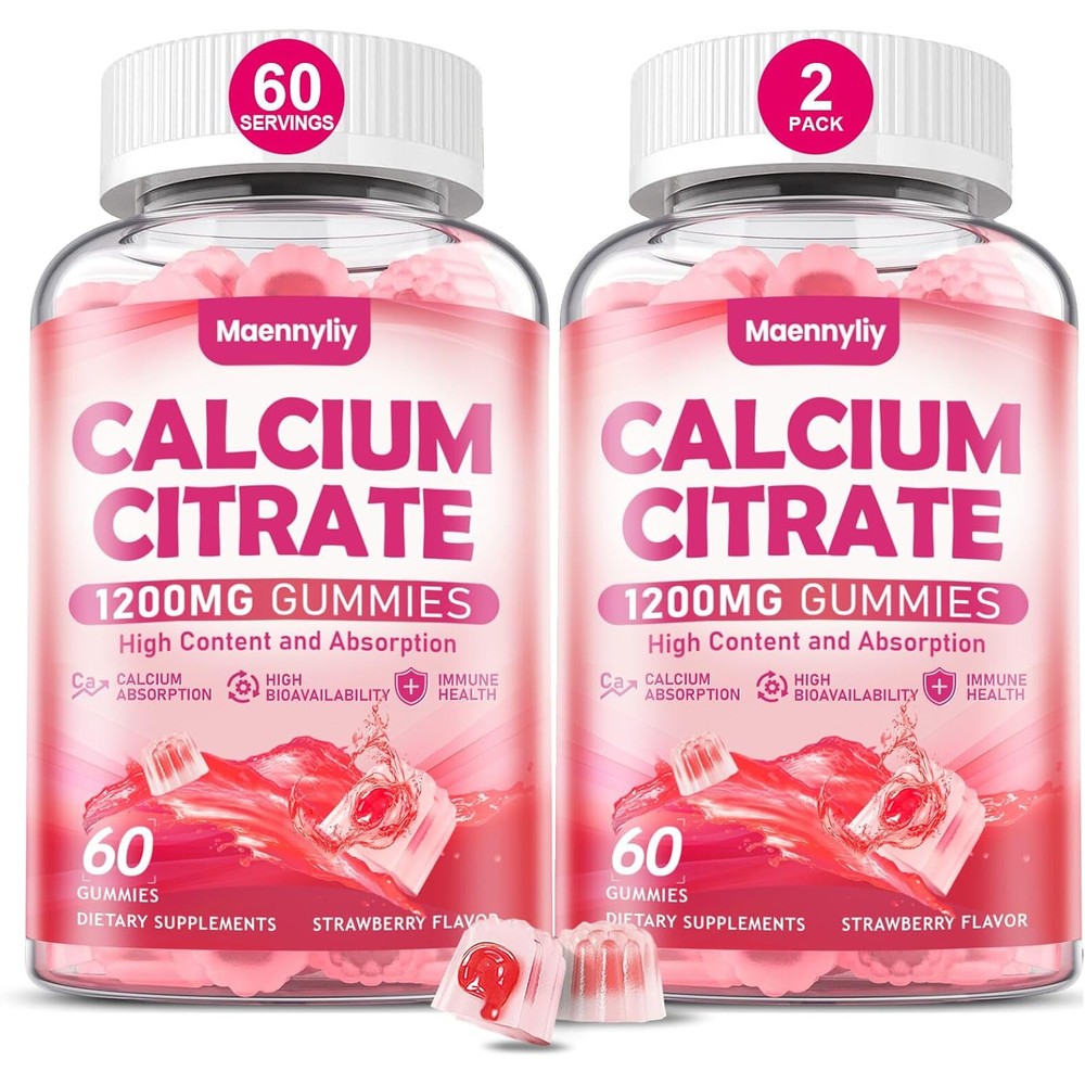 Maennyliy Calcium Citrate Gummies front view bottle packaging