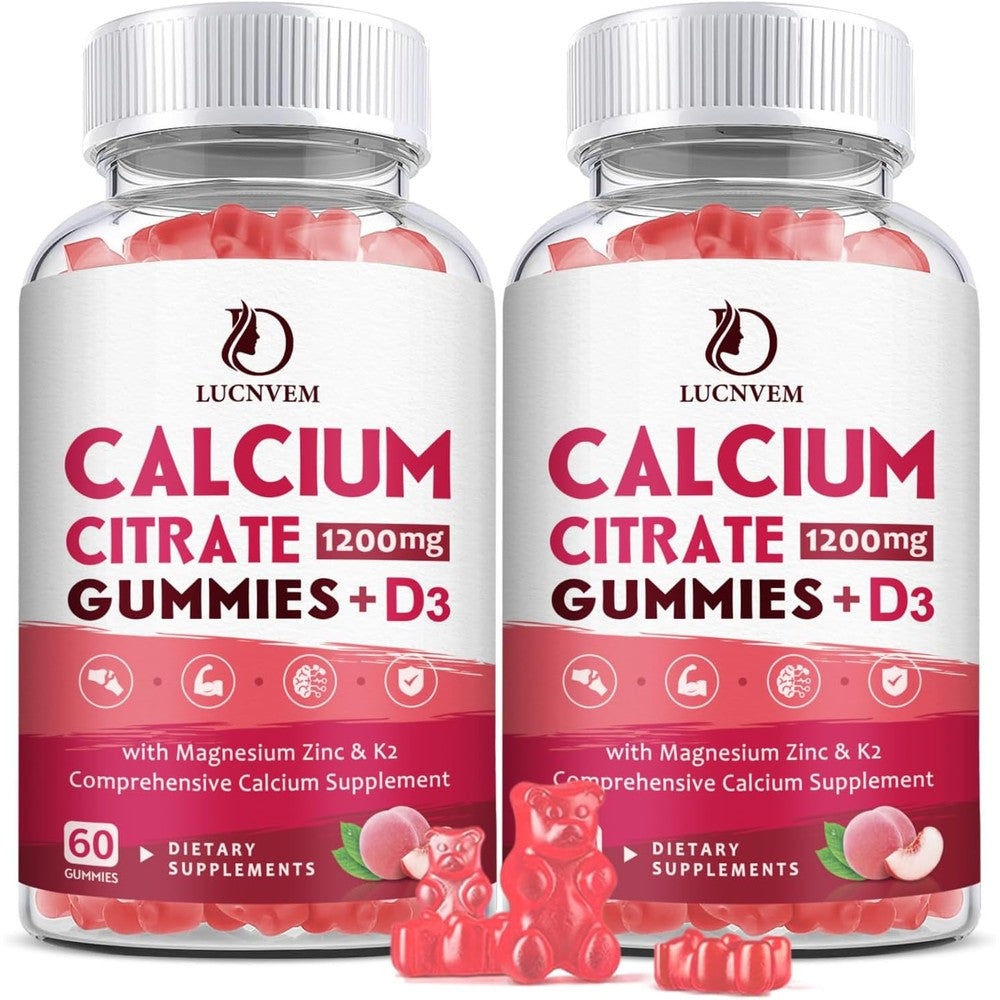 Lucnvem Calcium Citrate Gummies front bottle view
