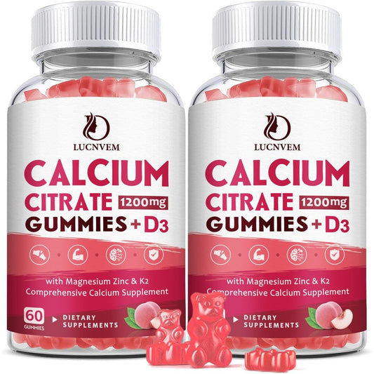 Lucnvem Calcium Citrate Gummies front bottle view