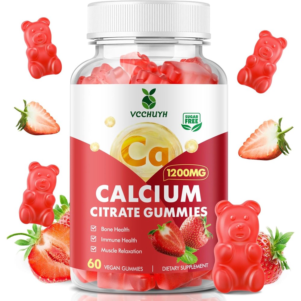 Vcchuyh Calcium Citrate 1200mg Gummies front view packaging