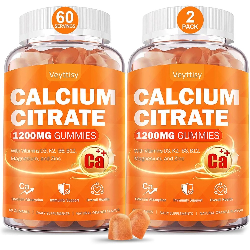 Veyttisy Calcium Citrate 1200mg Gummies front view packaging