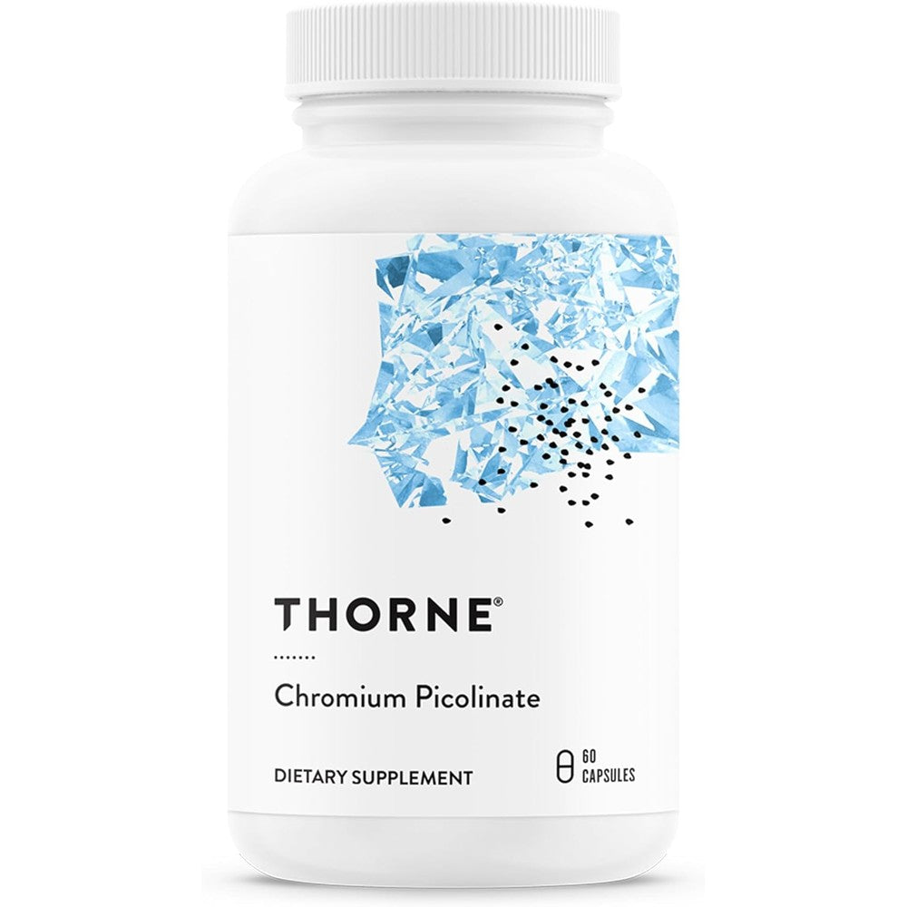 Thorne Chromium Picolinate 60 capsules front bottle view for metabolism support