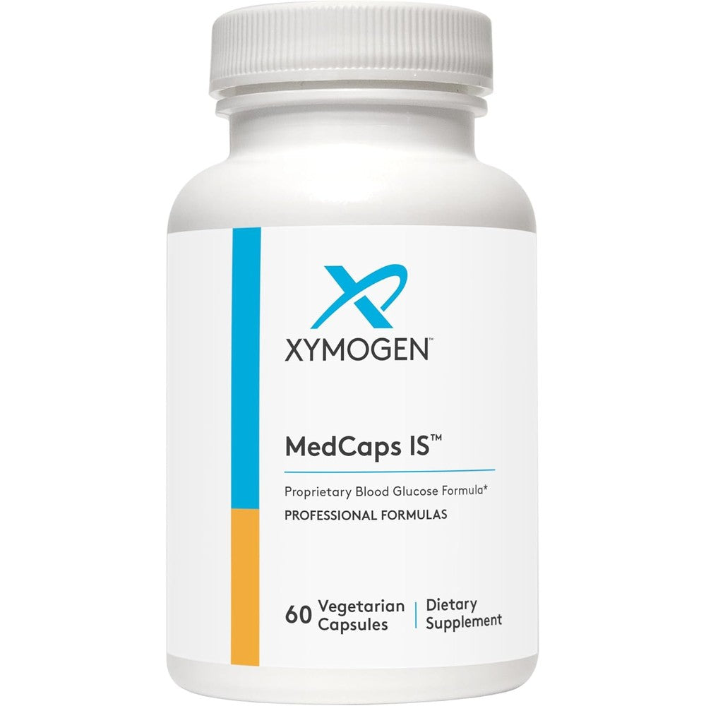 XYMOGEN MedCaps IS 60 capsules front view bottle for metabolic health support
