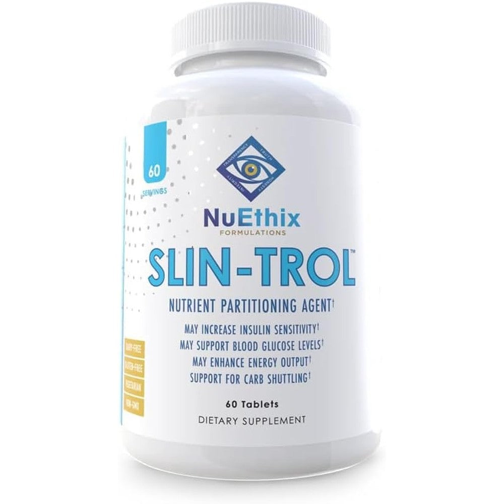 NuEthix Formulations SLIN Trol glucose disposal agent supplement front bottle view