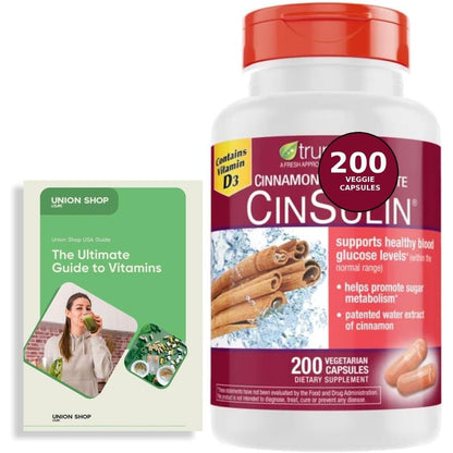 Savoy Impex generic cinsulin cinnamon chromium supplement front bottle view
