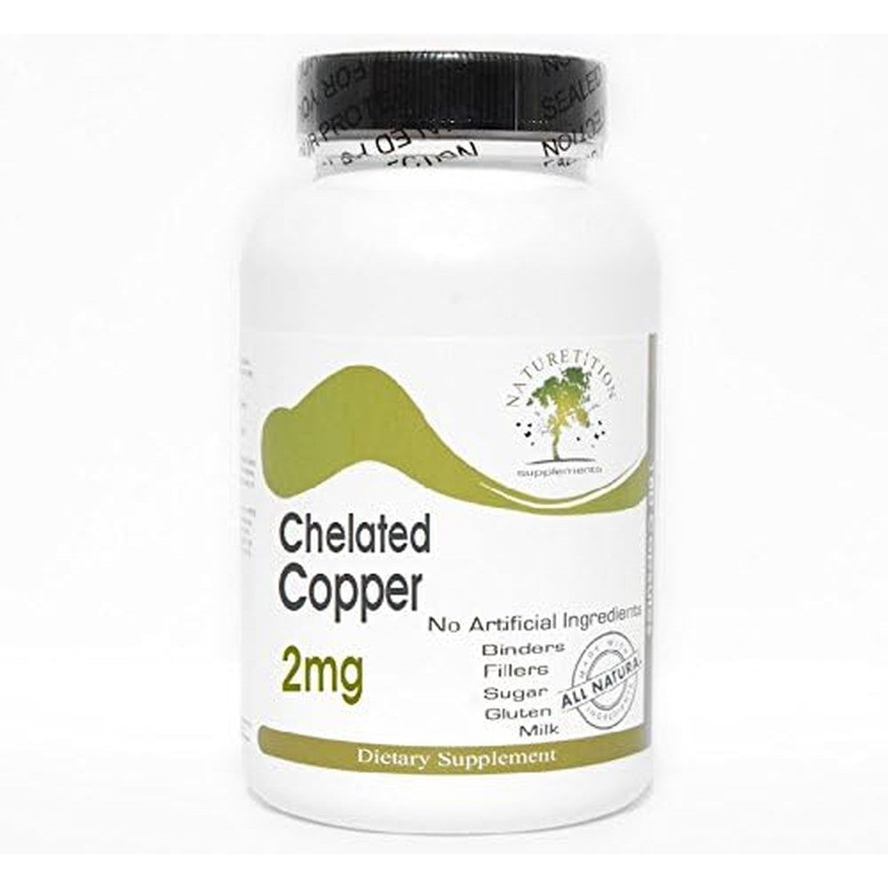 Naturetition Supplements Chelated Copper 2mg front view