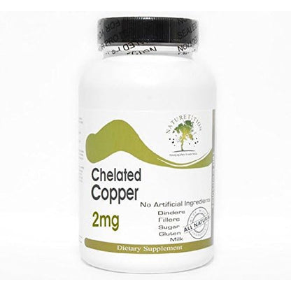 Naturetition Supplements Chelated Copper 2mg front view