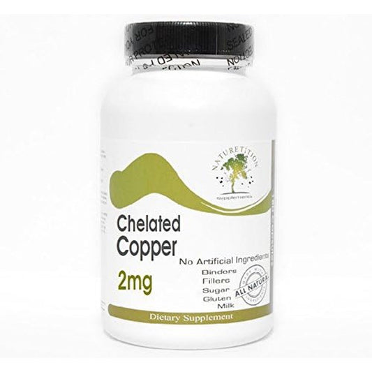 Naturetition Supplements Chelated Copper 2mg front view
