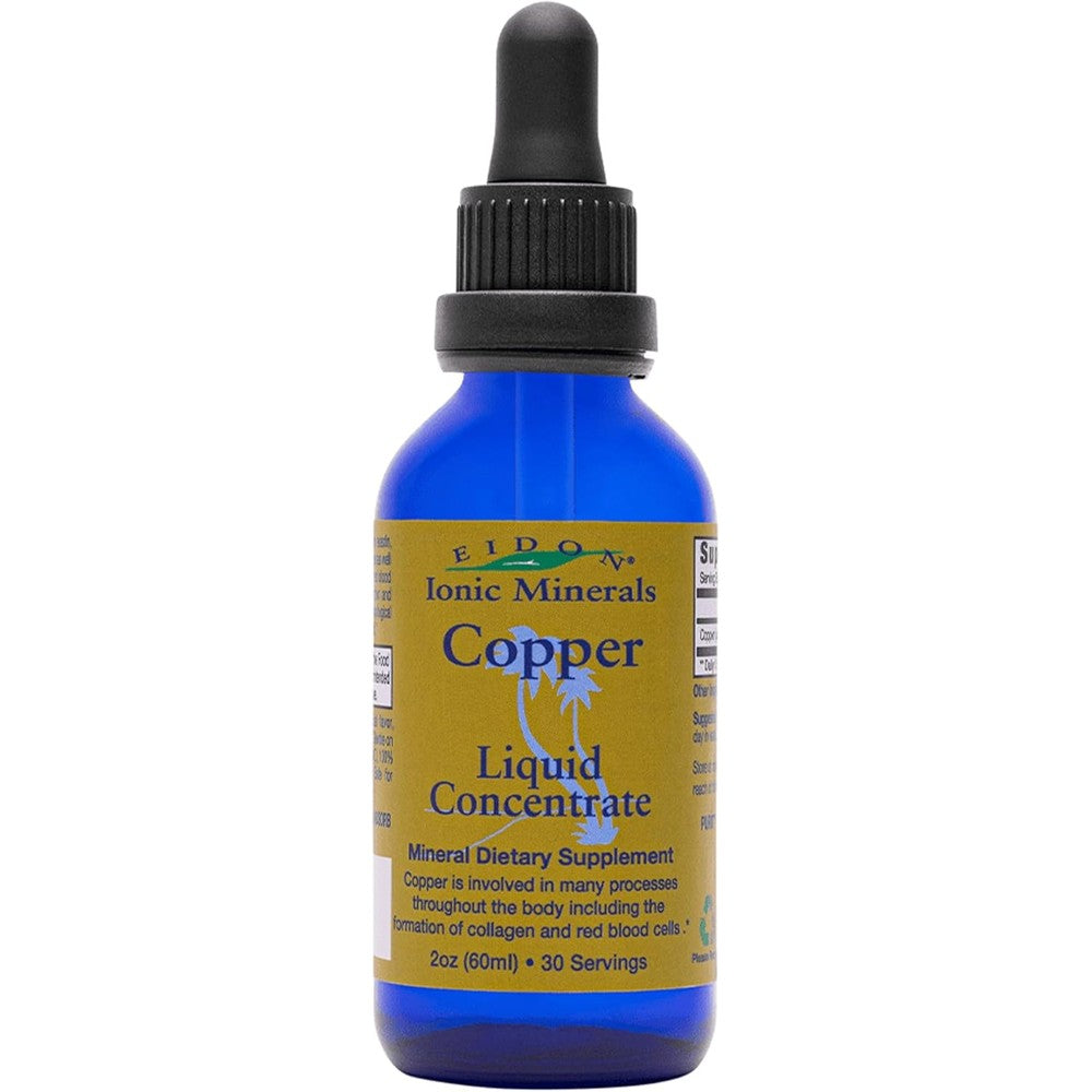 Eidon Ionic Minerals Copper Liquid Concentrate front view bottle