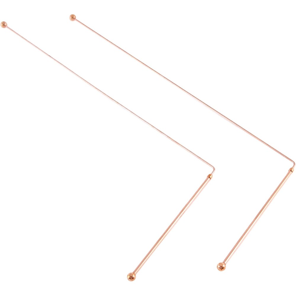 Veciado Hlsicnalm 2 Piece Copper Dowsing Rods front view