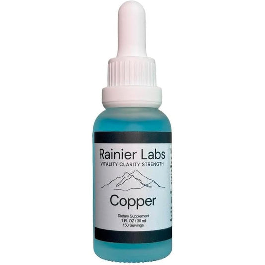 WellnessOne Rainier Labs Copper Supplement Tincture front view