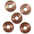Generic pure copper coins front view spiritual ritual item