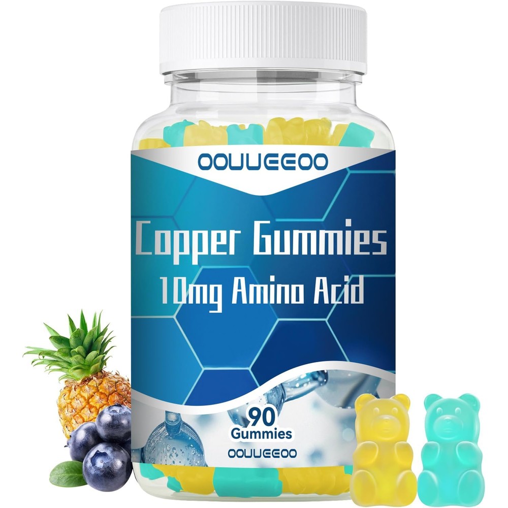 Greabby Oouueeoo Chelated Copper 10mg Gummies front view premium health supplement