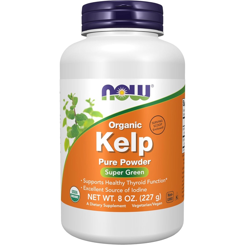 Now Foods Organic Kelp Powder front view bottle