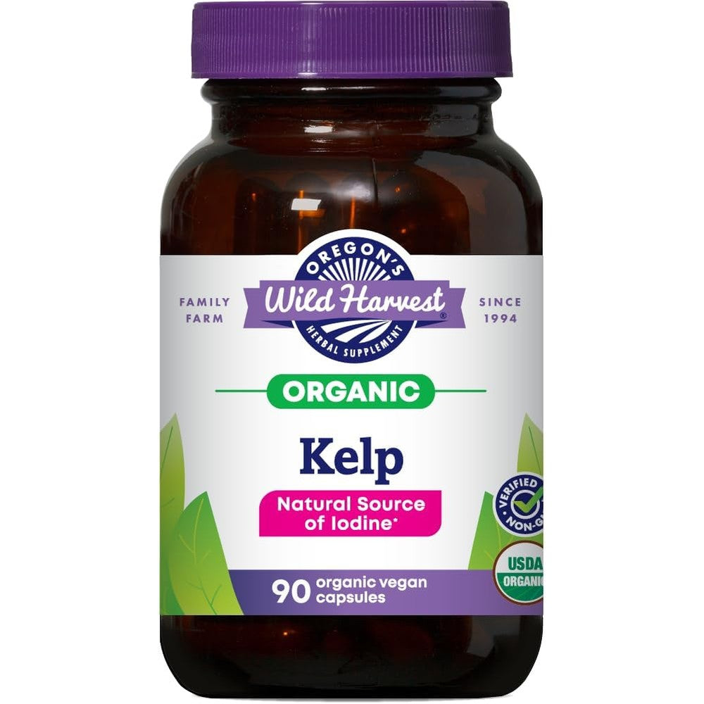 Oregon's Wild Harvest Kelp Organic Iodine Supplement bottle front view