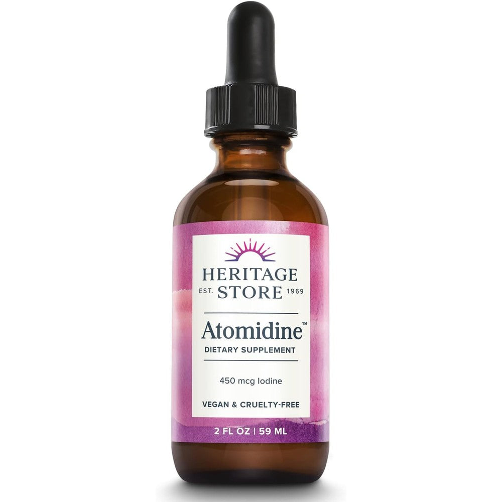 Heritage Store Atomidine liquid iodine drops for healthy thyroid support