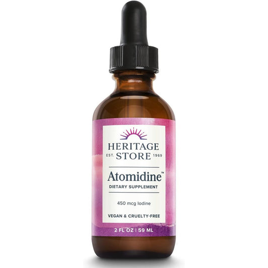 Heritage Store Atomidine liquid iodine drops for healthy thyroid support