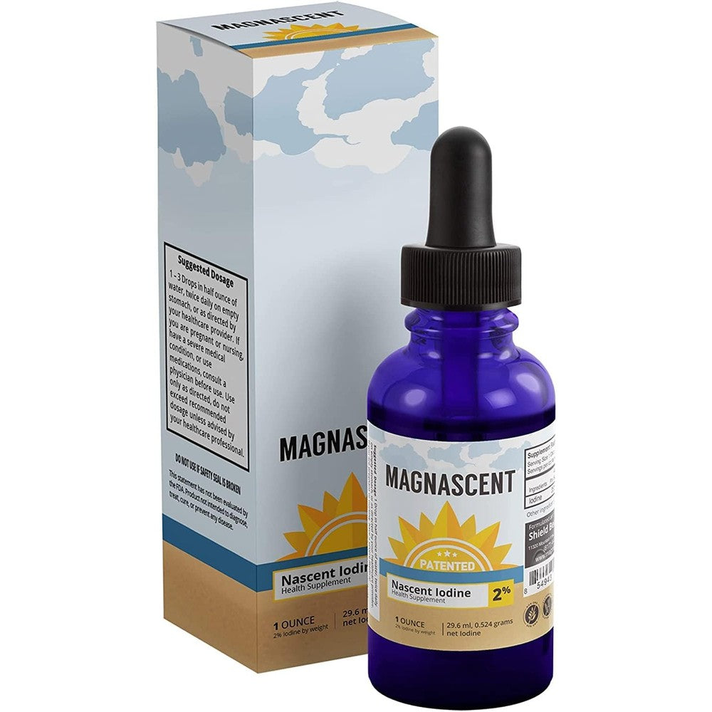 Magnascent Nascent Iodine liquid drops bottle front view