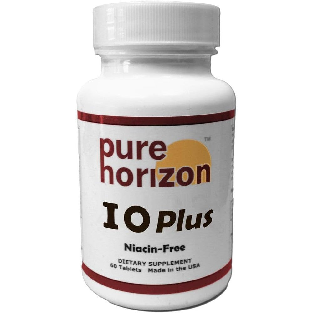 Pure Horizon IOPlus niacin free iodine supplement 60 tablets front view
