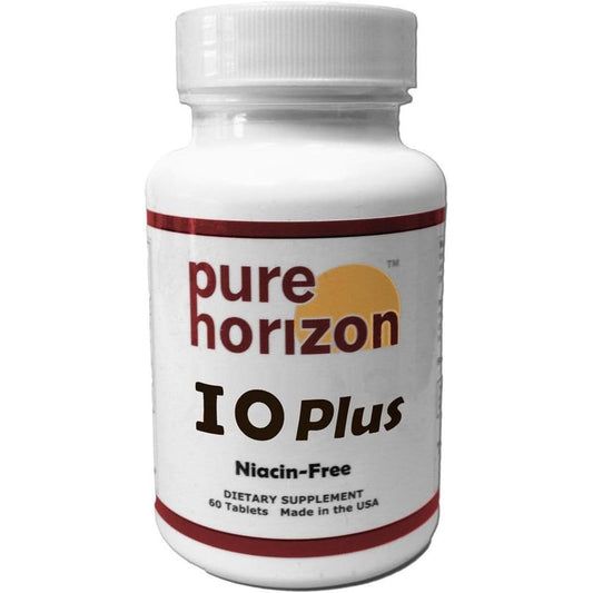 Pure Horizon IOPlus niacin free iodine supplement 60 tablets front view