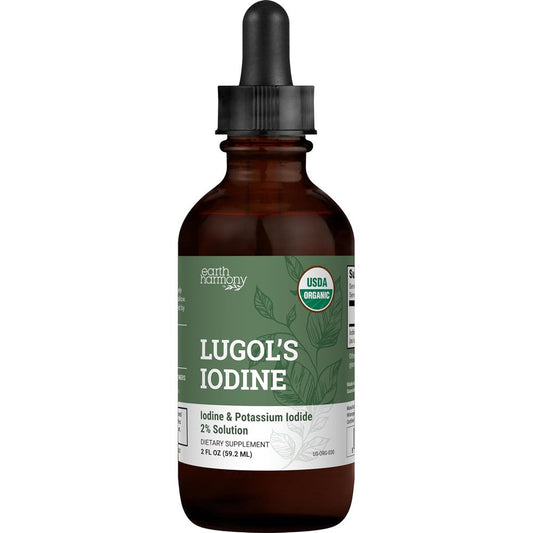 Earth Harmony Lugols Iodine 2 Percent Solution front bottle view