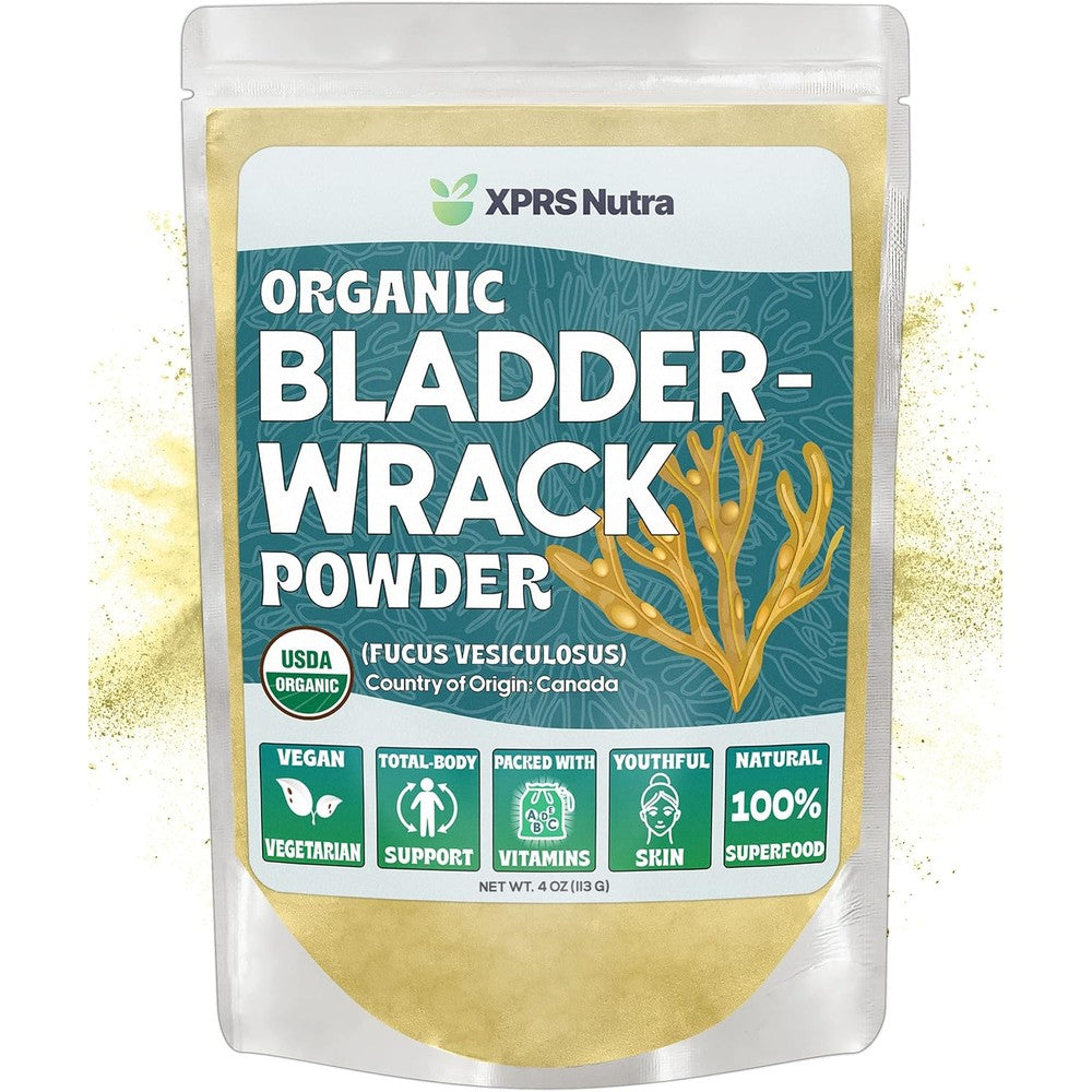 XPRS Nutra Organic Bladderwrack Powder pouch front view