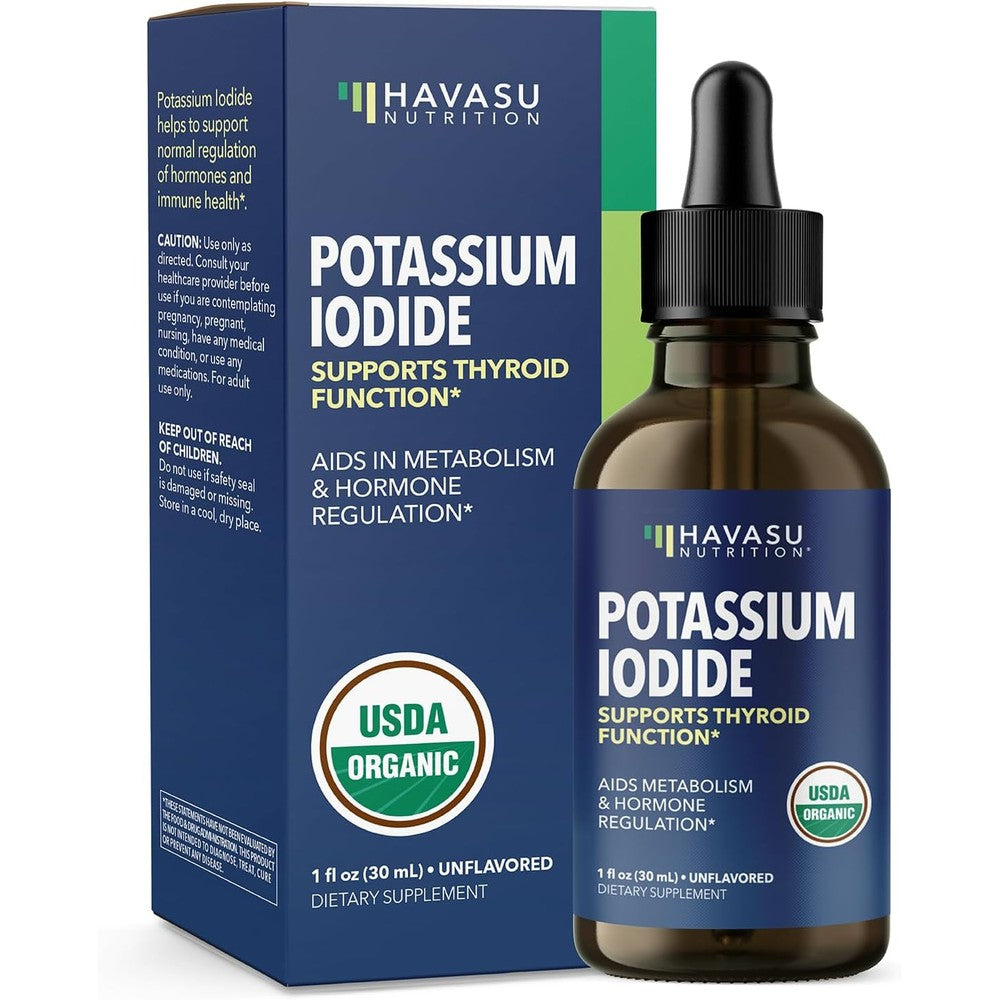Havasu Nutrition Organic Iodine Liquid Drops bottle front view