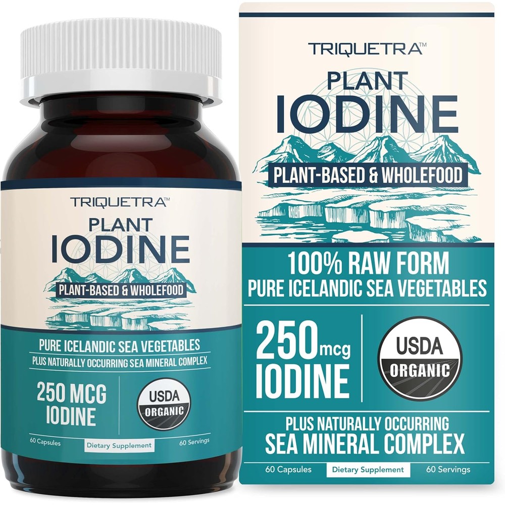 Triquetra Health organic iodine supplement front bottle view