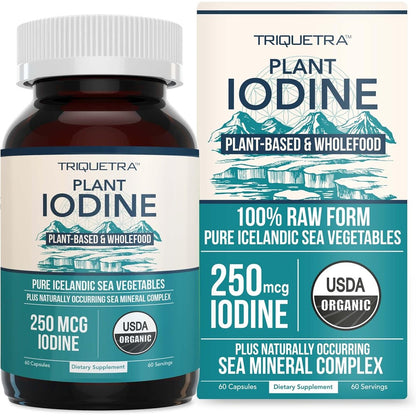 Triquetra Health organic iodine supplement front bottle view