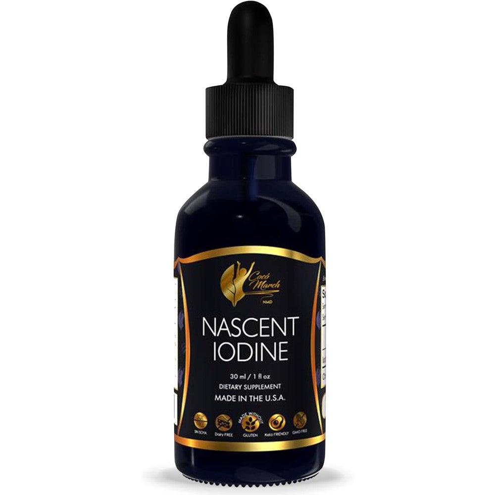Cocó March N.M.D Nascent Magnetized Iodine Drops front view bottle