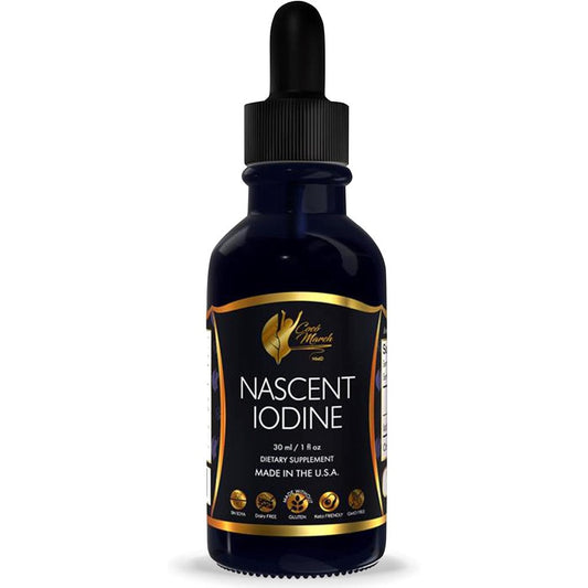 Cocó March N.M.D Nascent Magnetized Iodine Drops front view bottle